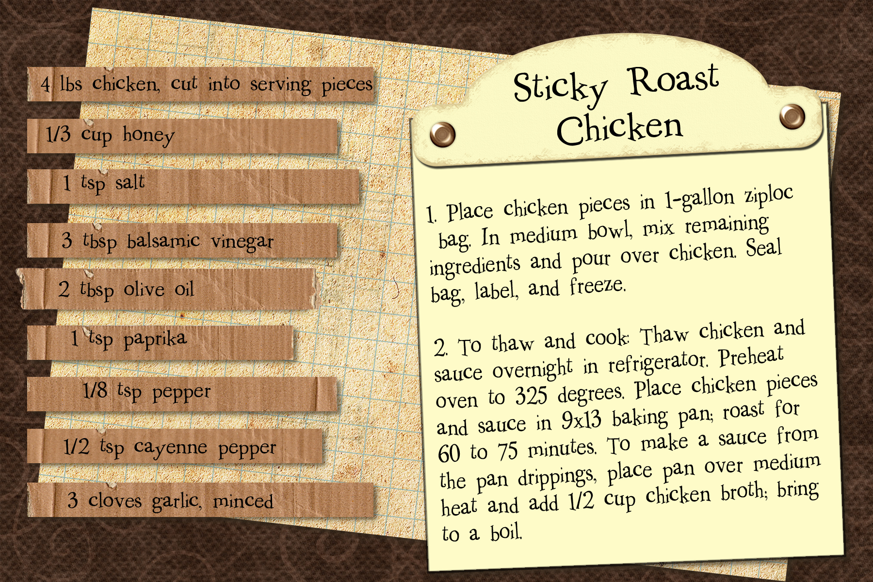 Sticky Roast Chicken